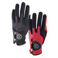 Zero Friction Men's Synthetic Performance Golf Glove, Black & Red GL00109